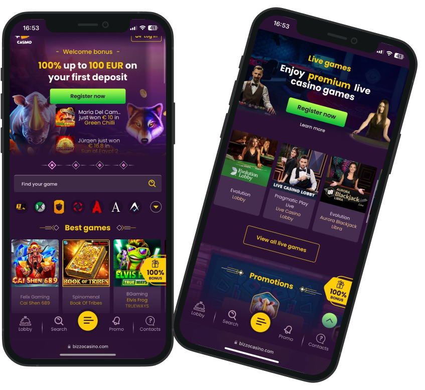 Mobilní Aplikace Bizzo Casino
